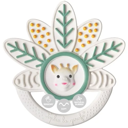 Sophie la Girafe - Zahnring Tausend Blatt Sophie la Girafe – Kauspielzeug – Gummi – verschiedene Texturen – für Kinder ab 0 Monaten