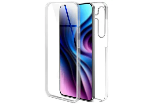 ONEFLOW Handyhülle für Samsung Galaxy S24 Hülle Komplett Schutz Touch Case 6,2 Zoll, 360 Grad Schutzhülle Transparent Rundumschutz Durchsichtig Beidseitig