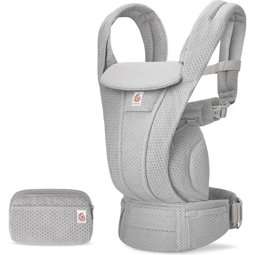 Ergobaby Omni Deluxe All-in-One Babytrage, ergonomische 4-Positionen Trage für Neugeborene bis 20kg, Pearl Grey - Ergonomische Babytrage mit 4 Tragepositionen für optimalen Tragekomfort. Das atmungsaktive Mesh-Material sorgt für Luftzirkulation, während die gepolsterten Schultergurte eine individuelle Anpassung ermöglichen. Ideal für den Alltag.