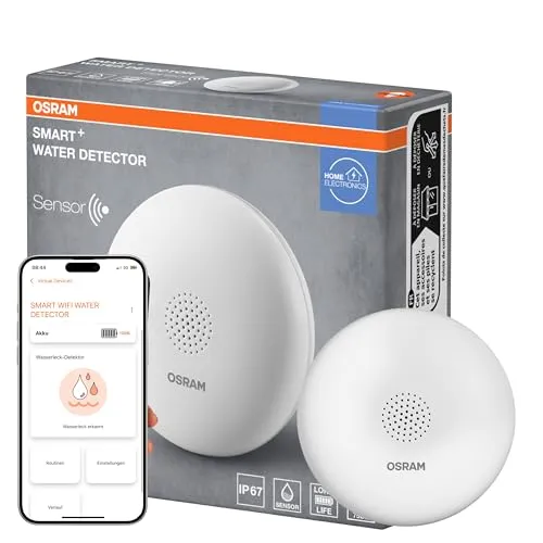 SMART+ Smart Home Wassersensor, WLAN, IP67, Weiß
