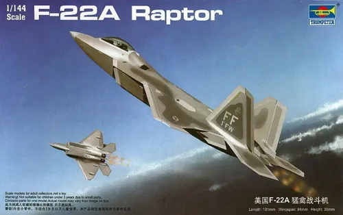 Trumpeter 01317 F-22A Raptor in 1:144 Bausatz Neu + OVP von Trumpeter