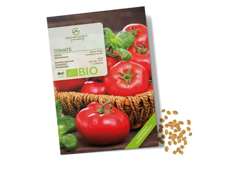 Growgreens Gemüsesamen BIO Tomatensamen (Berner Rose) - Tomaten Saatgut (10 Korn), Tomaten