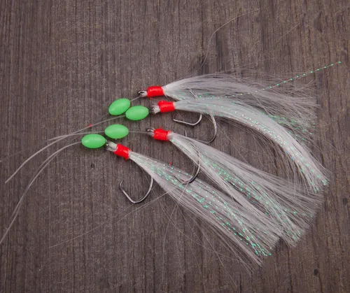 AQUANTIC Rig Makrele Circle III Makrelenvorfach mit 4 Circle Hooks Meeresvorfach