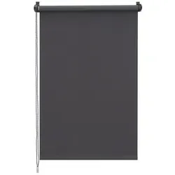 Rollo Verdunkelungsrollo ohne Bohren Seitenzugrollo verdunkelnd Rollo, Sekey, verspannt, Klemmfix, Seitenzugrollo,Sonnenschutz und Sichtschutz,einfache Montage,Klemmfix grau 80 cm x 220 cm