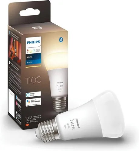 Philips LED-Leuchtmittel Hue White, E27, 1 St., warmweiß