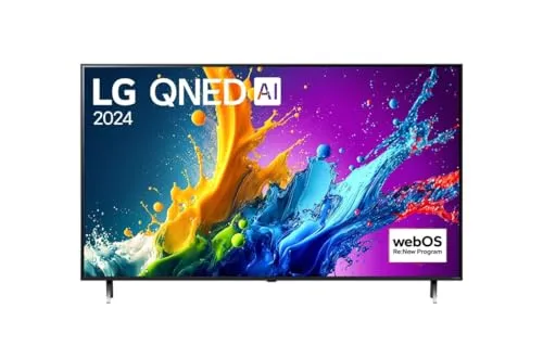 LG Electronics 55QNED80T6A 4K QNED LED-TV 55 Zoll - Fernseher mit 4K QNED-Technologie für lebendige Farben und tiefes Schwarz, ideal für ein beeindruckendes Fernseherlebnis.