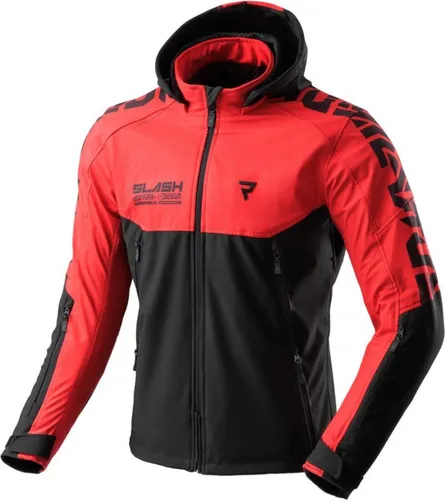 Rebelhorn Slash Motorradjacke Schwarz/Rot in rot von Rebelhorn