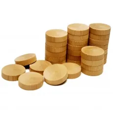 Klassik Games Sjoelsteineset für Shuffleboard – Wettkampfmodell 30 Stück