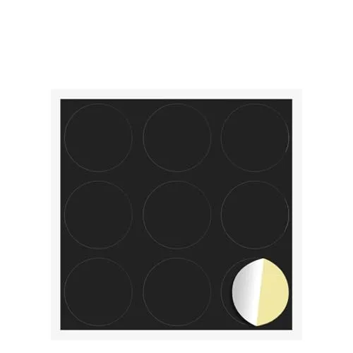 vidaXL Selbstklebende Schraubenabdeckung 12 pcs Schwarz Ø 20 x 0,5 mm, Klebende runde Abdeckung, Deko-Accessoire, Schraubenverstecker, DIY-Material, Bastelwand Möbel Deko