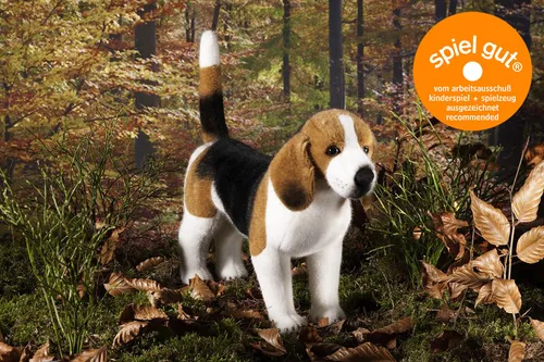 Kösen 7150 Beagle 34 cm - Kuscheliger Beagle Plüschhund in Beige, ideal für Kinder und Hundeliebhaber - perfekt zum Spielen und Schmusen.