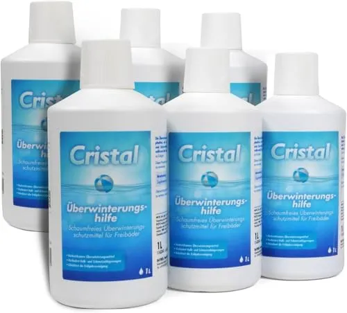 Cristal Pool Wintermittel 6 Liter – Hochwirksames Überwinterungsmittel für 120 m³ – Einfache Winterpflege ohne Ablassen Algen- und Kalkschutz