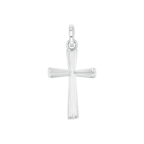 Amor Motivanhänger 925 Sterling Silber Unisex - Eleganter Unisex Motivanhänger mit Kreuzsymbol aus hochwertigem 925 Sterling Silber, ideal als Geschenk in Schmuck Geschenk Box – für besondere Momente.