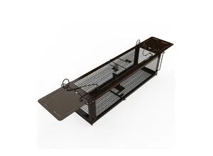 RatzFatz® Lebendfalle 2.0 für Ratten und Kleintiere - Tierfreundliche und hygienische Lebendfalle mit 2 Türen, ideal für die schonende Fangmethode. Wiederverwendbar und aus robustem, rostfreiem Stahl gefertigt.