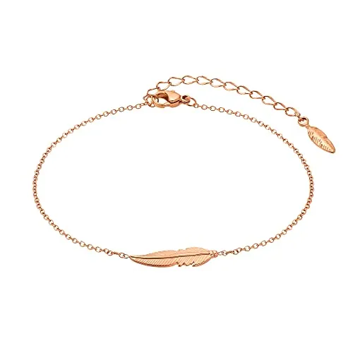 Heideman Fußkettchen Josi Damen – Elegantes Edelstahl-Fußkette in Roségold - Fußkettchen für Damen aus hochwertigem Edelstahl mit PVD-Beschichtung in Roségold, ideal für Allergiker und perfekt für jeden Tag.