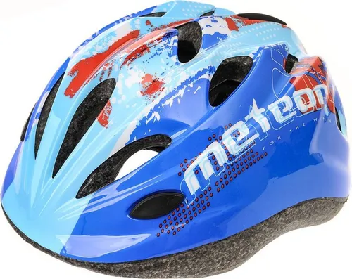 Meteor HB6-5 Kinderfahrradhelm, Größe S (48-52 cm), blau