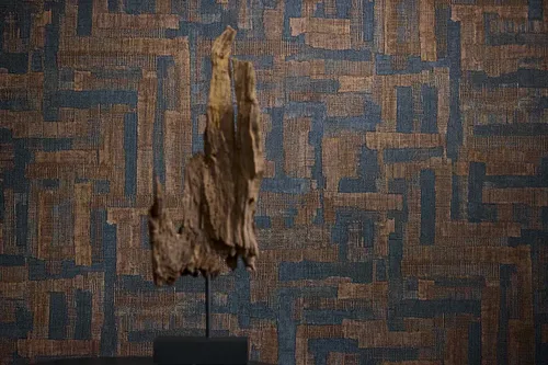 Vliestapete Gewebe Sisal Struktur Teppichoptik Blau Braun 78204-3 (3,47€/1qm)