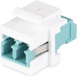 StarTech.com LC to LC Coupler, LC Fiber Coupler, LC/UPC Keystone Jack, Fiber Optic LC Keystone Coupler for Patch Panel - LC to LC Duplex (DMFKSLCLCCOUPLER) - Netzwerkkoppler - LC Single-Mode / LC Multi-Mode (W) zu LC Single-Mode / LC Multi-Mode (W) - Glasfaser - Duplex - 9 / 50 / 62,5 /125 Micron - OM1/OM2/OM3/OM4/OM5/OS1/OS2 - Passiv, Keystone-Buchse - weiß (DMFKSLCLCCOUPLER)