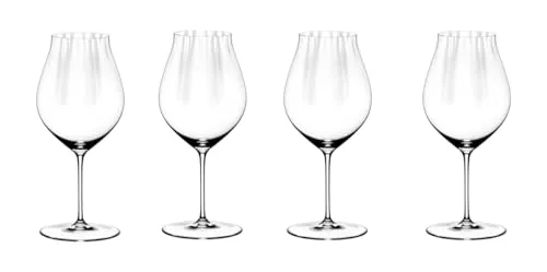 RIEDEL Performance Pinot Noir Glas Set - 4 für 3 - Rotweingläser für Pinot Noir, perfektes Aroma und Geschmack, ideal für Weinliebhaber und gesellige Abende.