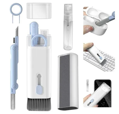 COFI 1453 Tastatur-Reinigungs-Set Multifunktionales 7in1-Reinigungsset für Kopfhörer und Tastatur