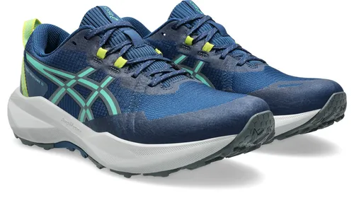 Asics GEL-VENTURE 11 Trailrunningschuh blau 45 EU - Sportlicher Trailrunningschuh in Größe 45, mit hoher Dämpfung und griffigem Gummiprofil für optimalen Halt auf jedem Gelände.