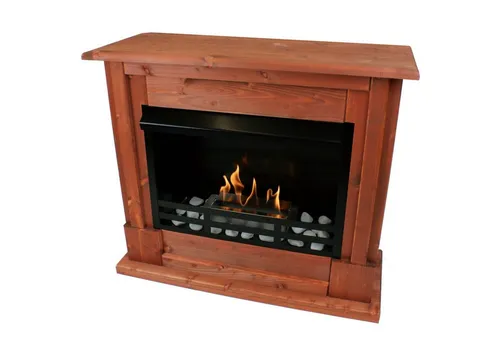 Kaminbau Mierzwa Echtfeuer-Dekokamin Emily Deluxe - Dekokamin mit regulierbarem Brenner für echtes Feuer ohne Ruß und Dämpfe. Ideal für eine gemütliche Atmosphäre in jeder Wohnung.