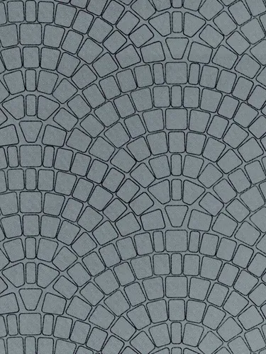 Vollmer 46053 Mauerplatte Kopfsteinpflaster aus Karton, 25x12,5cm, Spur H0