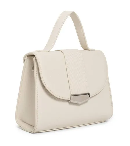 ITALYSHOP24 Schultertasche DAMEN TASCHE MINI Body Bag Umhängetasche Clutch Crossover klein leicht (Spar-Set:Tasche mit Gurt+Zusatz Muster-Umhängeband, 2-tlg., mit Henkel & Schultergurt), Messenger Handy Smartphone Crossbag Freizeit Abend Urlaub LEDER OPTIK