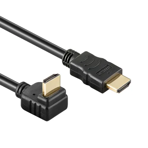 1m HDMI 4K Kabel UHD 2160p Full HD 1080p abgewinkelt gewinkelt 270° nach unten