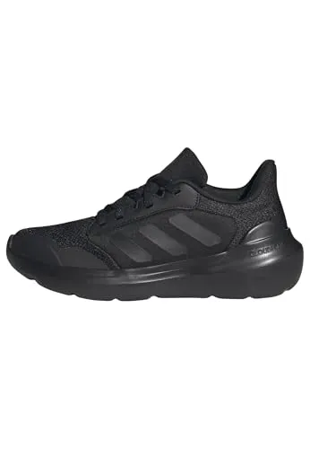 Adidas Tensaur Run 3.0 Kinder - schwarz - Laufschuhe für aktive Kinder, mit atmungsaktiven Materialien und elastischen Schnürsenkeln für optimalen Halt. Nachhaltig produziert aus recycelten Materialien, ideal für Schule und Freizeit.