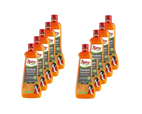 poliboy Parkett Renovierer Seidenmatt - 5 Liter Parkettreiniger (für strapazierte Holz- und Korkböden - Made in Germany)