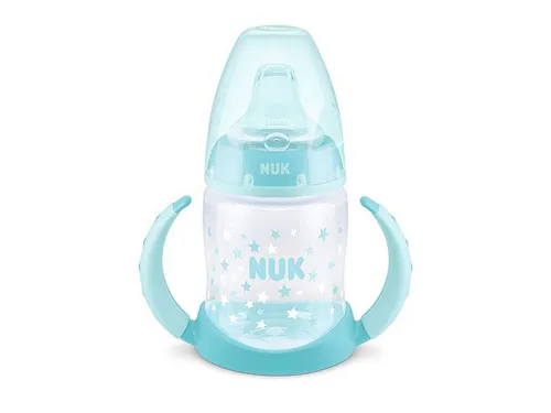 NUK Babyflasche NUK First Choice Trinklernbecher, Trinklernflasche 150ml blue star