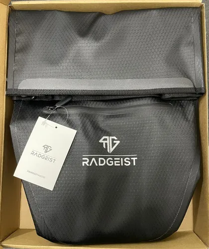 RADGEIST Fahrradtasche Gepäckträgertasche wasserdicht 28L schwarz / Black