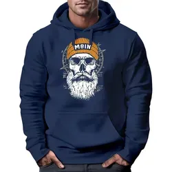 Neverless Hoodie Herren Moin Skull Kompass 3XL von Neverless