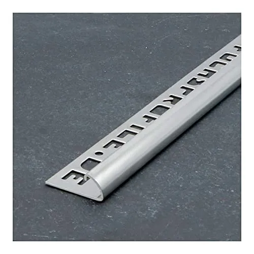 Fuchs PREMIUM Fliesenschiene Viertelkreis Jolly Edelstahl glänzend, 6mm x 2,5m - 1 stück