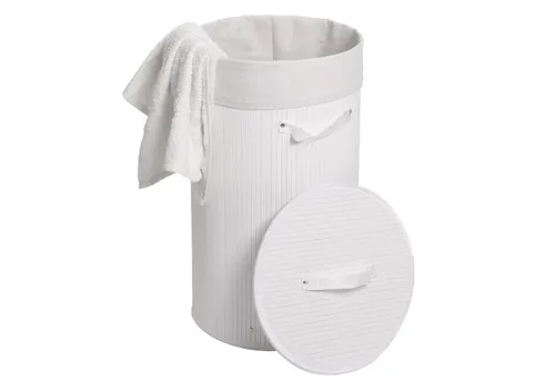 MCW Wäschekorb MCW-C21-R-50, beige|weiß in weiß von MCW