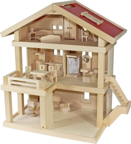 Villa Freda Puppenhaus Stadtvilla mit Möbelset