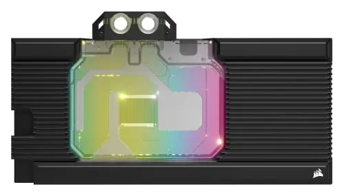Corsair Hydro X Series XG7 RGB 3090 Ti Strix/TUF GPU-Wasserkühler – Für ASUS ROG Strix und TUF Gaming GeForce RTX 3090 Ti (CNC-gefräste Vernickelte Kupferkühlplatte, Standard-G1/4-Gewinde) Schwarz