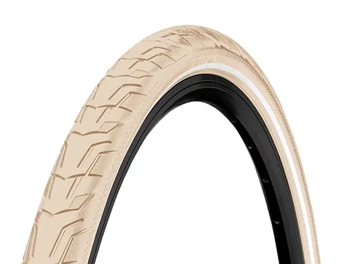 Continental Ride City E25 Reflex 47-622 - Fahrradreifen mit Reflexstreifen für bessere Sichtbarkeit, ideal für Stadtfahrten und sicheres Fahren bei Dämmerung.