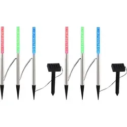 etc-shop LED Solarleuchte 6er Set - Farbwechselnde Solarleuchten für den Außenbereich, spritzwassergeschützt (IP44) und ideal für eine stimmungsvolle Terrasse.