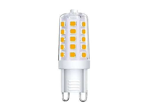 Müller-Licht LED Hochvolt-Stiftsockel G9, warmweißes Licht (2700K) für ein gemütliches Ambiente, 3W ersetzt 28W, 300lm, nicht dimmbar, 25000h Lebensdauer