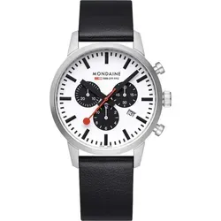 Mondaine Herren Analog Quarz Uhr MSD.41410.LBV - Armbanduhren für Herren mit elegantem Design, hochwertigem Saphirglas und 5 Bar Wasserdichtigkeit - ideal für den täglichen Gebrauch.