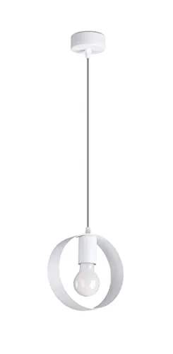 Hängeleuchte TITRAN 1 biaa 1xE27 15W - Moderne Pendelleuchte aus Stahl - Stylische Pendelleuchte aus hochwertigem Stahl mit minimalistischer Form, perfekt für skandinavische und moderne Innenräume. Austauschbare LED-Glühbirne für individuelle Lichtgestaltung.