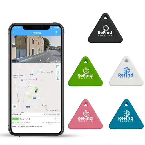 ReFind R3 Mini GPS Tracker für Android und iPhone| Bluetooth smart Tracker Für Schlüssel, Katze, Hund, Geldbörse & Gepäck, Bluetooth Tracker Android & GPS Tracker Katze (Weiß)
