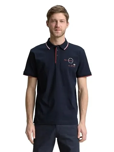 TOM TAILOR Herren Poloshirt - Poloshirt für Herren von Tom Tailor, kurzärmlig mit optimaler Passform und hohem Tragekomfort, ideal für Freizeit und Alltag.