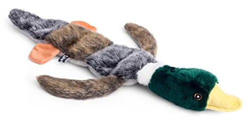 Petface Luxuriöses Hundespielzeug mit Quietsch-Ente aus Plüsch