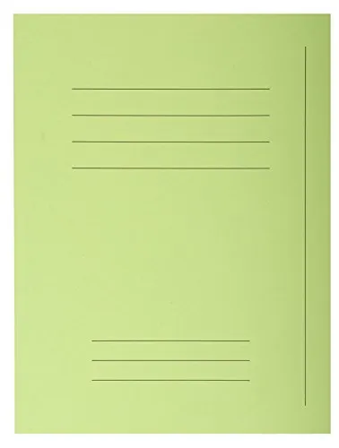 Exacompta 435013E Packung 50 Forever Aktendeckel (mit Beschriftungsfeld aus Recycling Karton 250 g, DIN A4, 21 x 29,7 cm) lindgrün