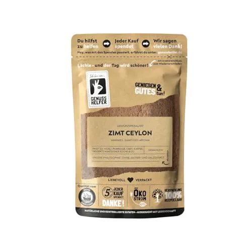 Bremer Gewürzhandel Ceylon Zimt, gemahlen, aromatisches Zimt Pulver zum Backen & Kochen, 3 x 100g