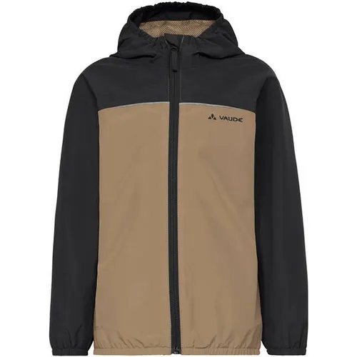 Vaude Kinder Turaco III Jacke in Schwarz (Größe 122) - Wind- und wasserdichte 2-Lagen-Regenjacke mit Kapuze und elastischen Einfassungen, ideal für unbeschwerte Abenteuer im Freien.