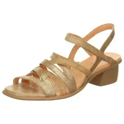 Think Sandaletten beige Vivi sand 1123-4000 - VVI 12 Gr.42 - Wanderschuhe mit extra komfortablem Design, sicherer Halt durch Klettriemchen und hochwertiger Verarbeitung aus europäischem Leder für einen stilvollen Sommerlook.
