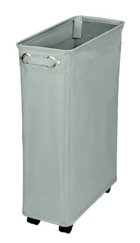 Wenko Wäschekorb Corno Salbei mit Rollen und Griffen von WENKO